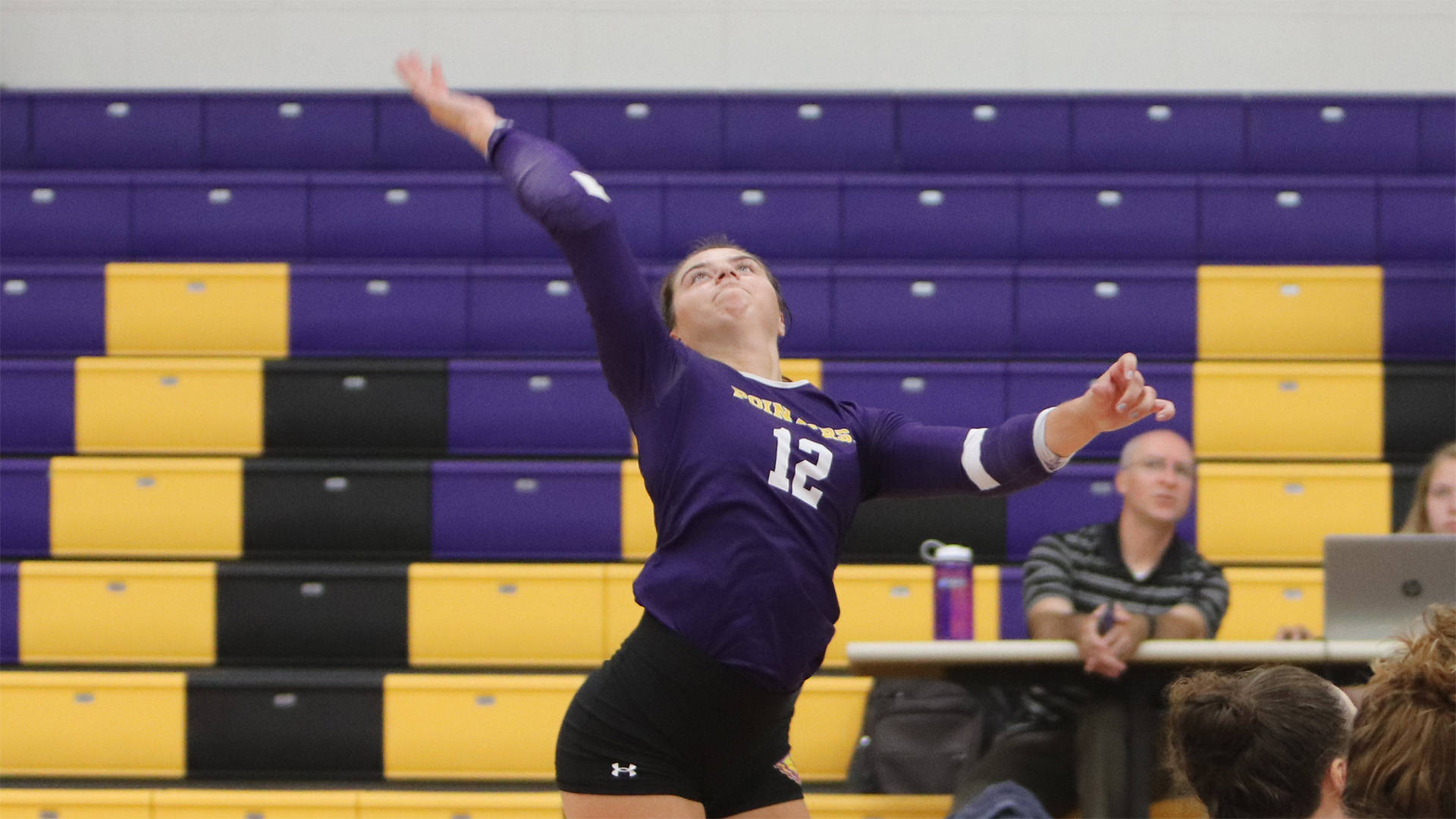volleyball laptop, purple jersey, number 12, Full HD Desktop Wallpaper