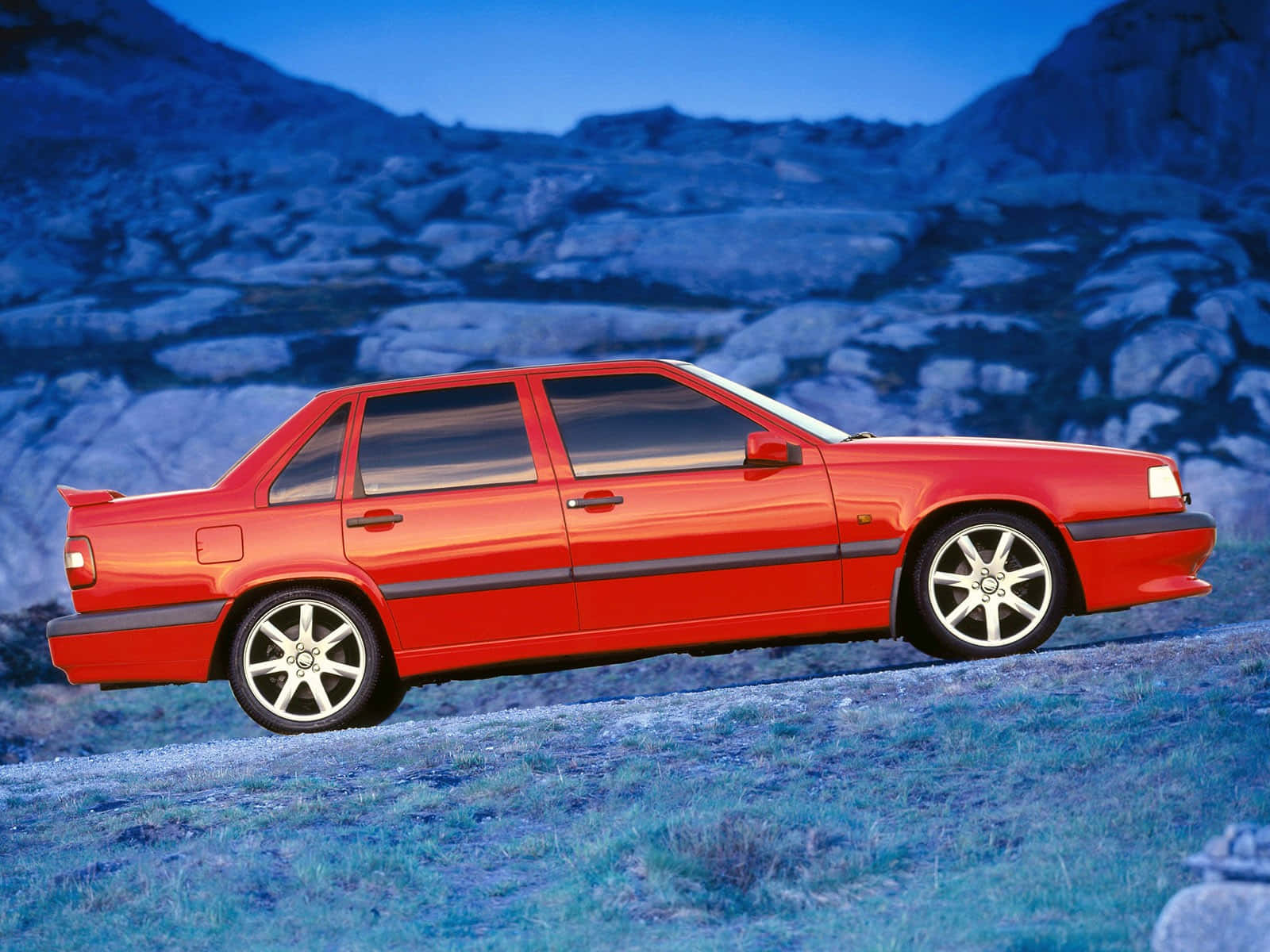 Volvo 850, vintage volvo 850, red sedan, HD Desktop Wallpaper