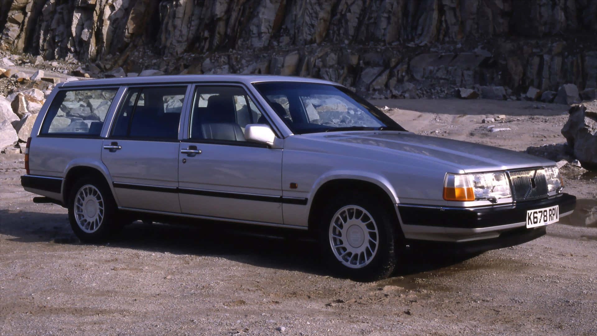 Volvo 940, silver, station wagon, Full HD Desktop Wallpaper