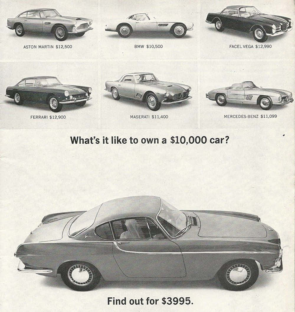 Volvo P1800, classic vintage excellence, luxury models, SD Phone Wallpaper