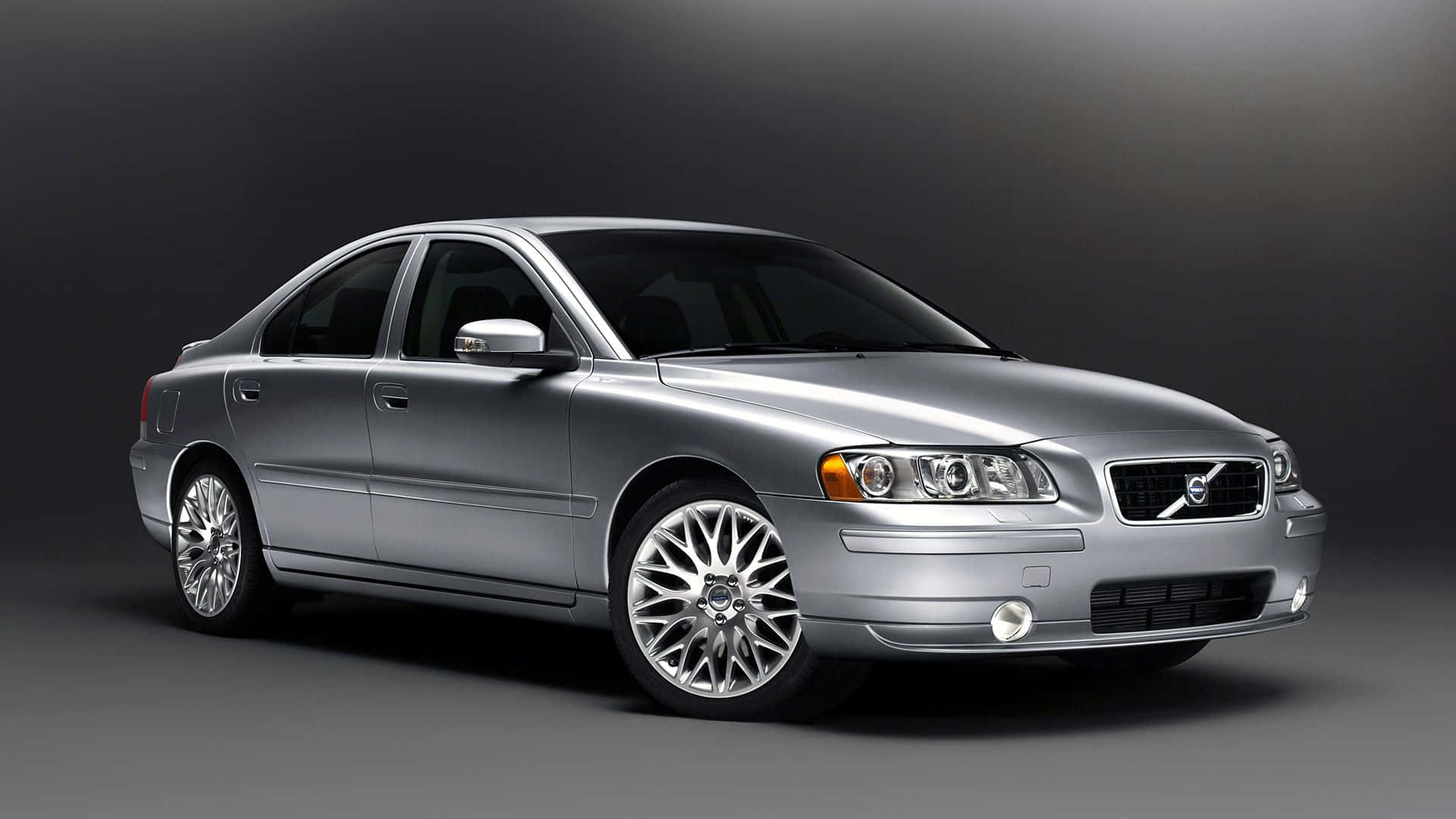 Volvo S60, silver, studio lighting, Full HD Desktop Wallpaper