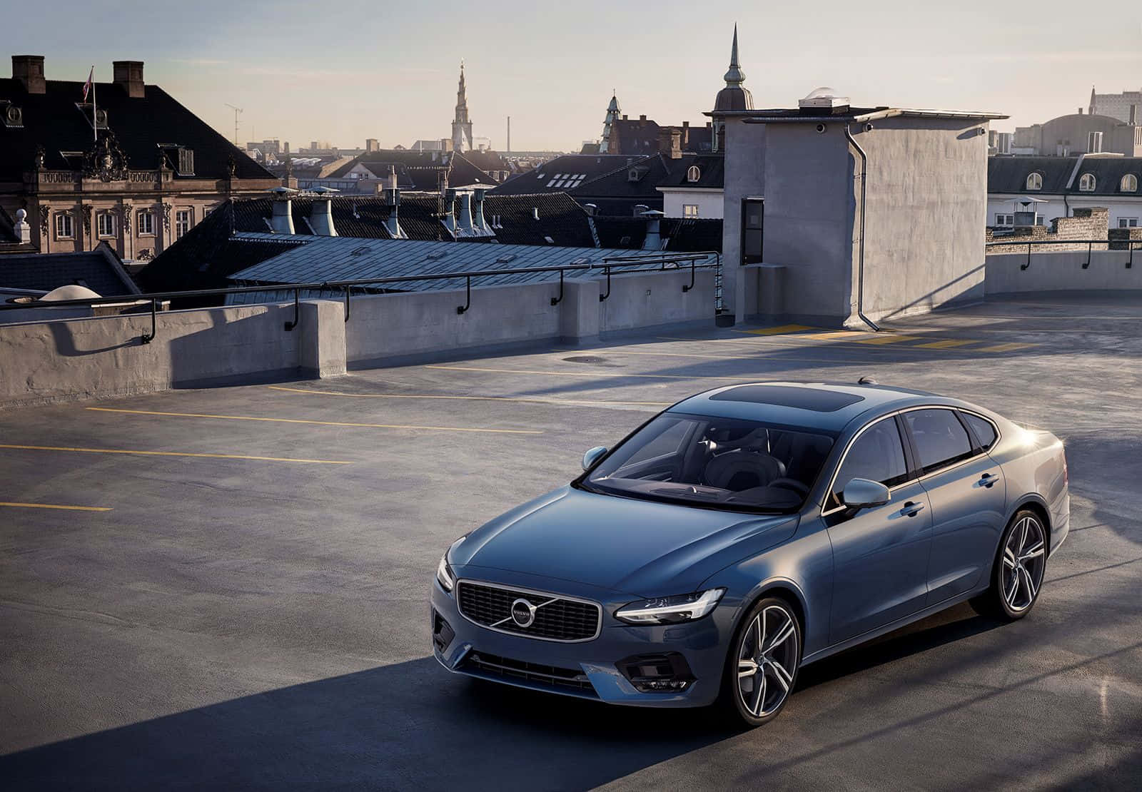 Volvo S90, 2021, sleek blue, HD Desktop Wallpaper