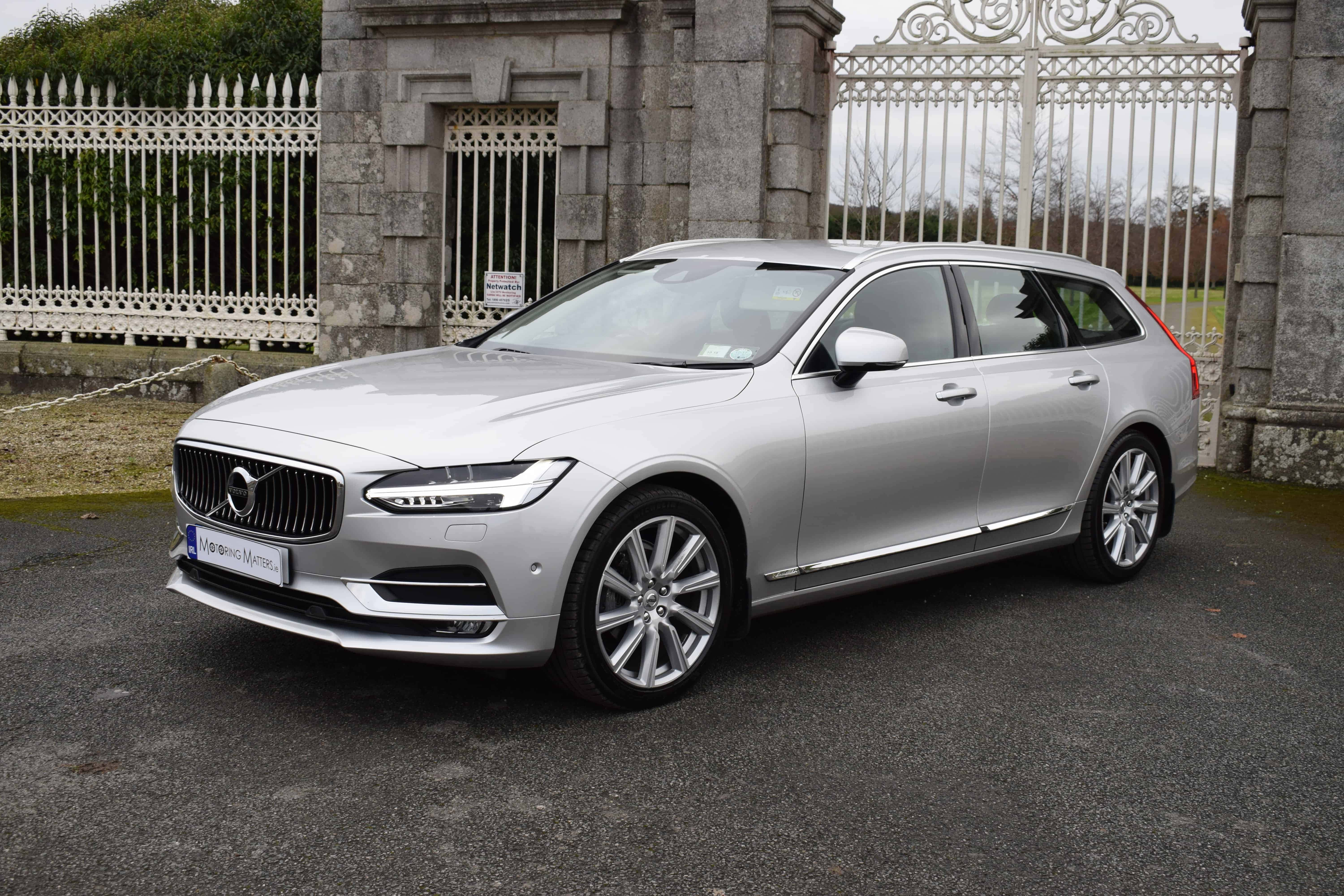 Volvo V90, silver, station wagon, 5K Desktop Wallpaper