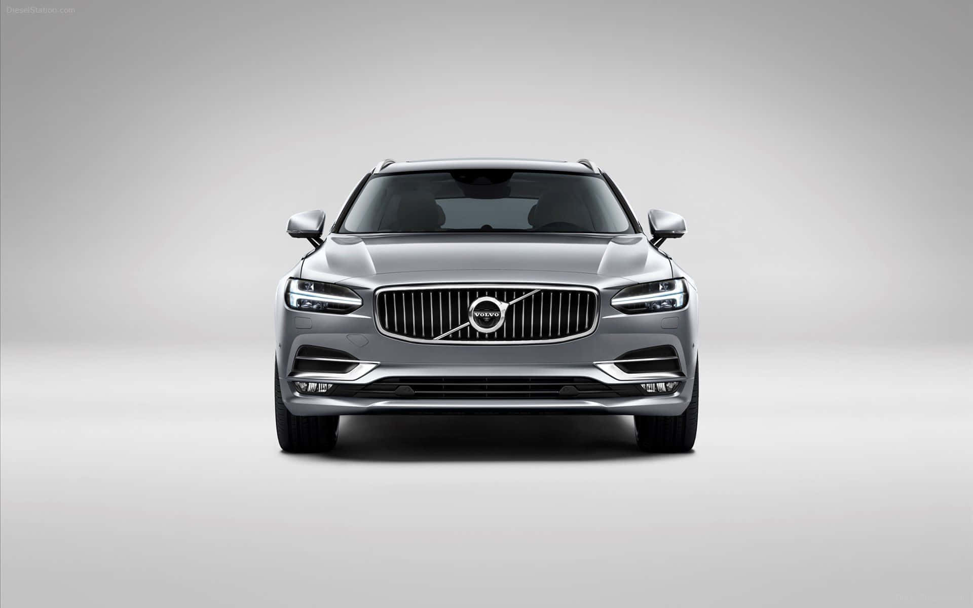 Volvo V90, silver, evening light, Full HD Desktop Wallpaper