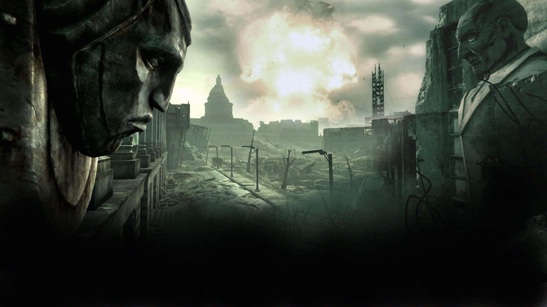Voodoo, 1920 x 1080, stone statues, Full HD Desktop Wallpaper