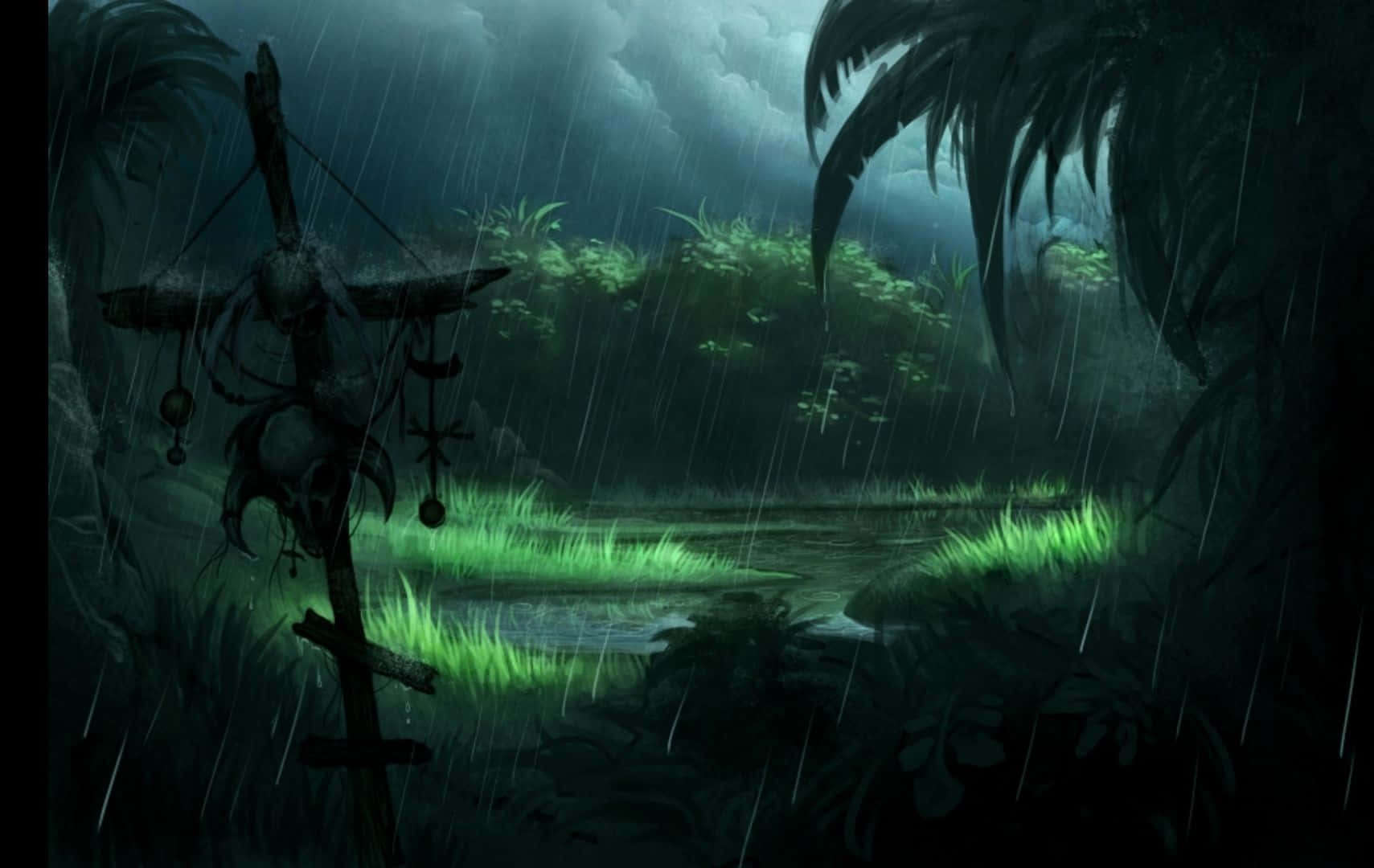 Voodoo, 1709 x 1080, dark mystical jungle, HD Desktop Wallpaper