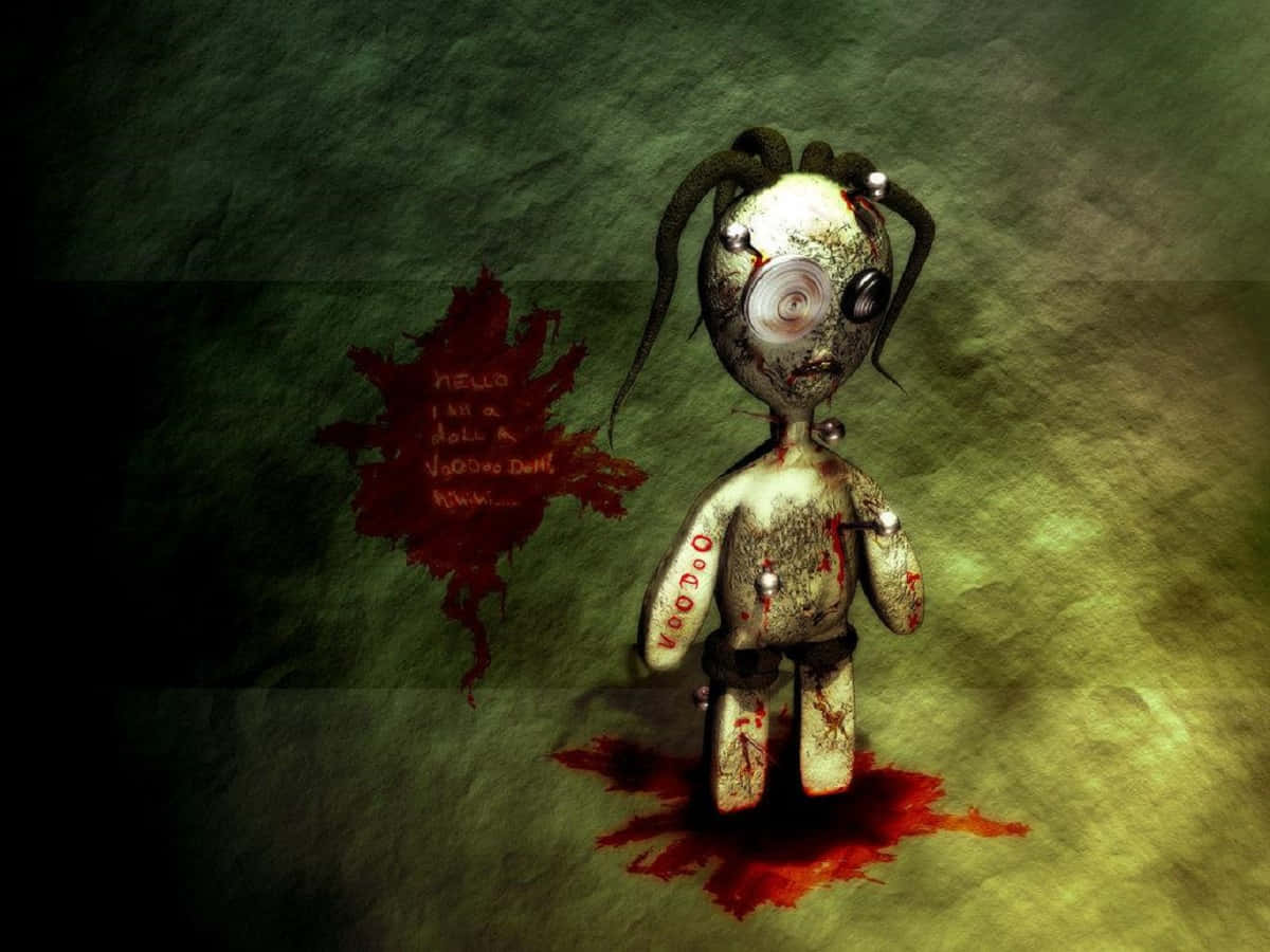 voodoo dolls, grotesque voodoo doll, bloodied limbs, SD Desktop Wallpaper