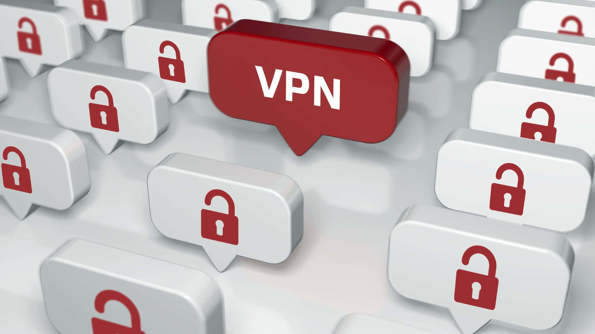 VPN, red, speech bubble, Full HD Desktop Wallpaper