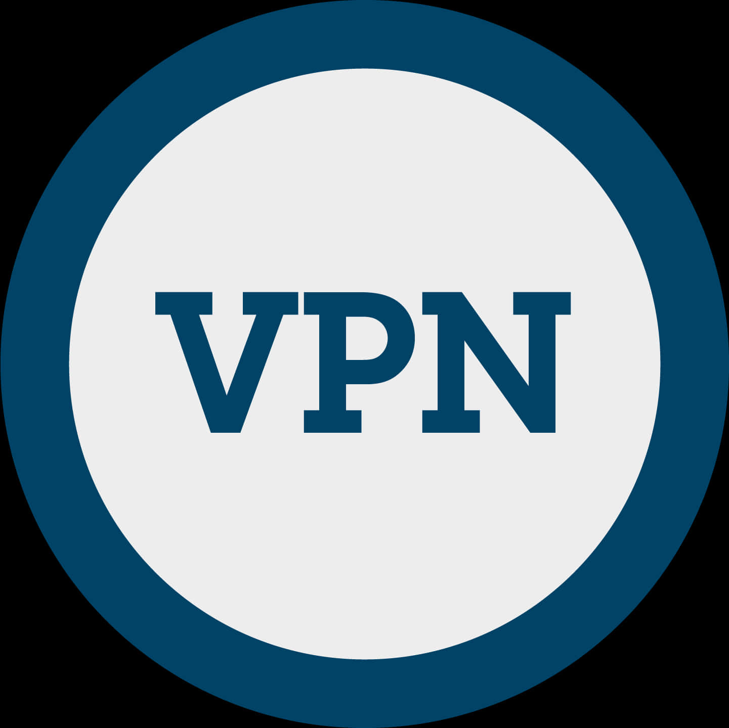 VPN, blue, round logo, HD Desktop Wallpaper