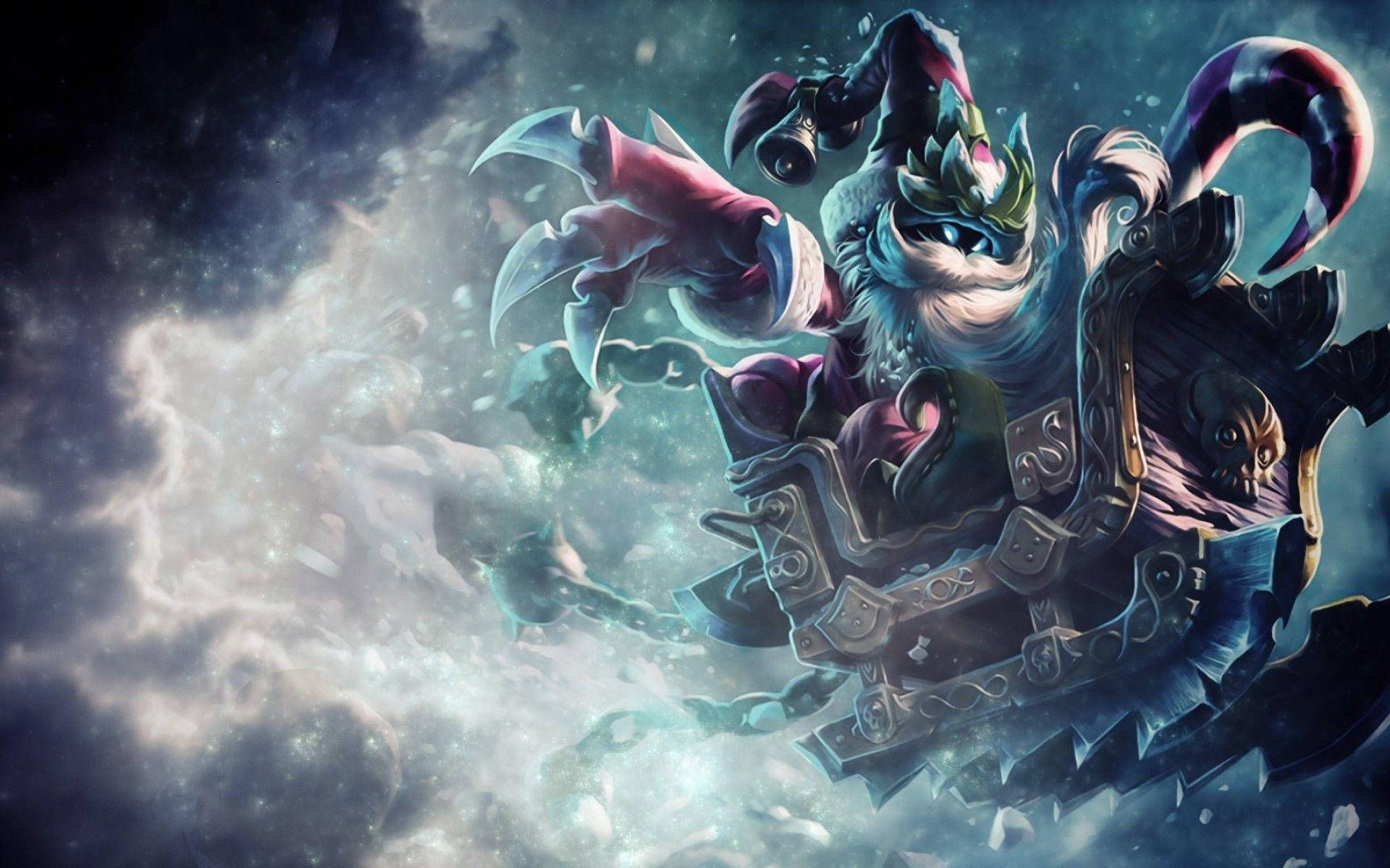 3D League Of Legends, fantasy creature, glowing eyes, Full HD Desktop Wallpaper