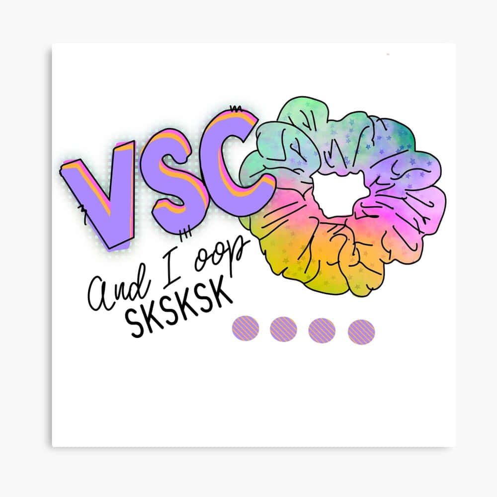 Vsco Girl, rainbow scrunchie, star patterns, SD Desktop Wallpaper