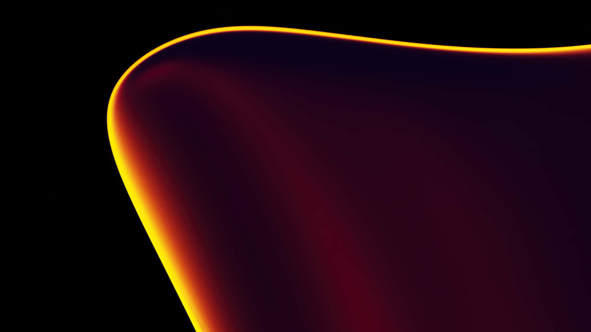 amoled laptop, black background, yellow and orange striped pattern, Full HD Desktop Wallpaper