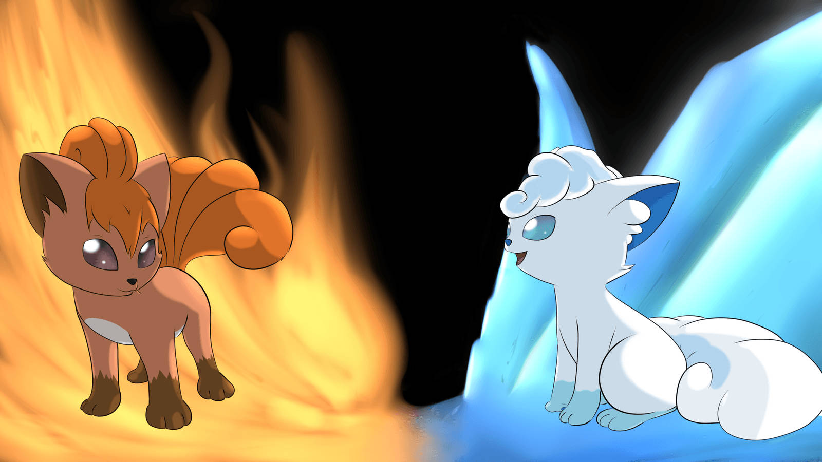 Vulpix, brown, white, HD Desktop Wallpaper