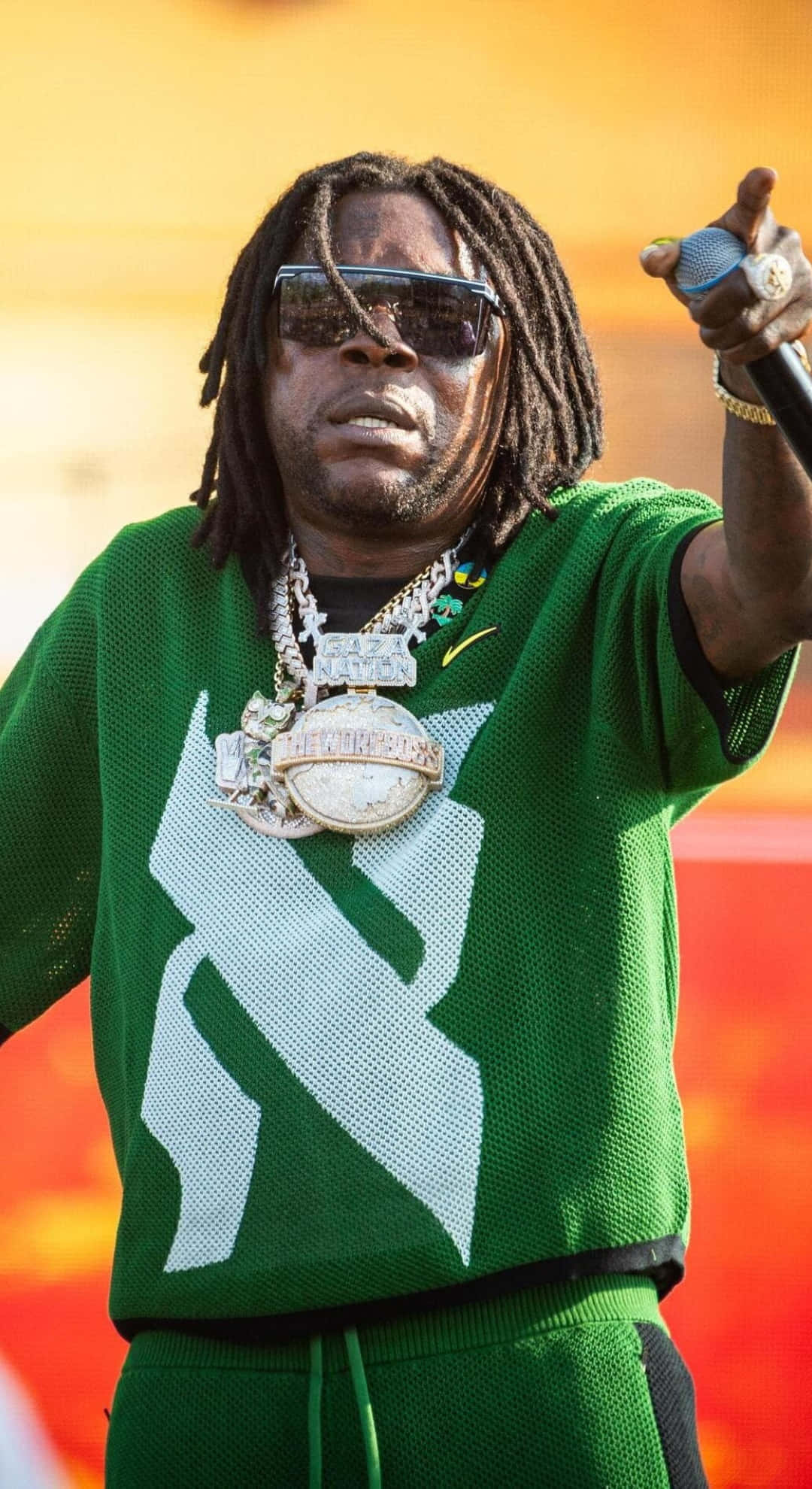 Vybz Kartel, dreadlocks, sunglasses, Full HD Phone Wallpaper