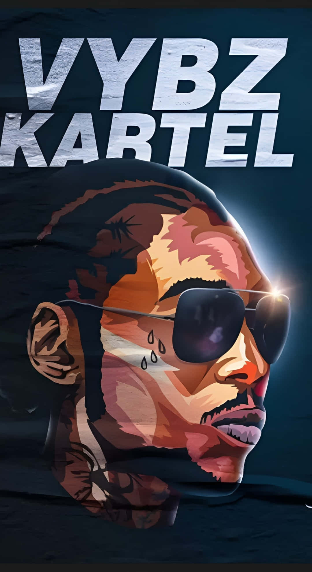 Vybz Kartel, sunglasses, dramatic lighting, Full HD Phone Wallpaper