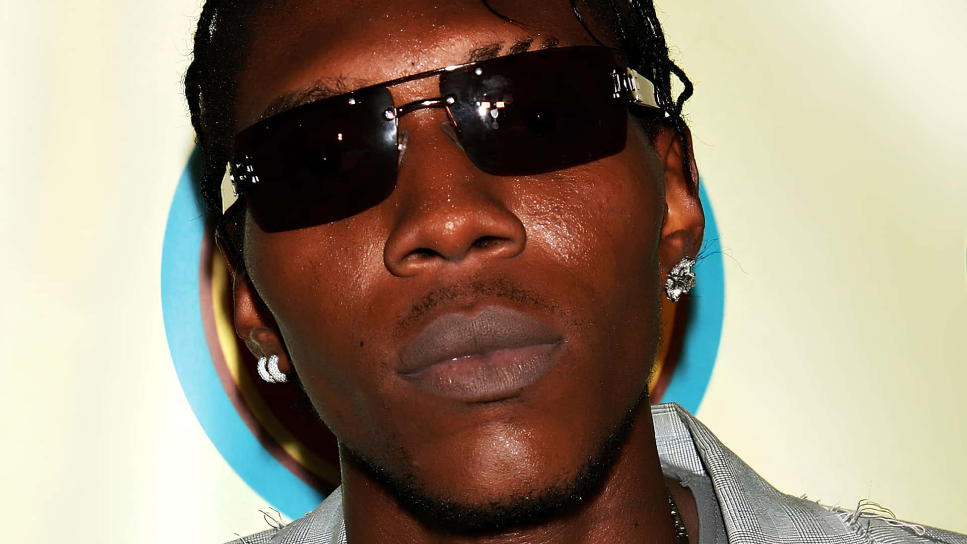 Vybz Kartel, dark sunglasses, diamond earrings, Full HD Desktop Wallpaper