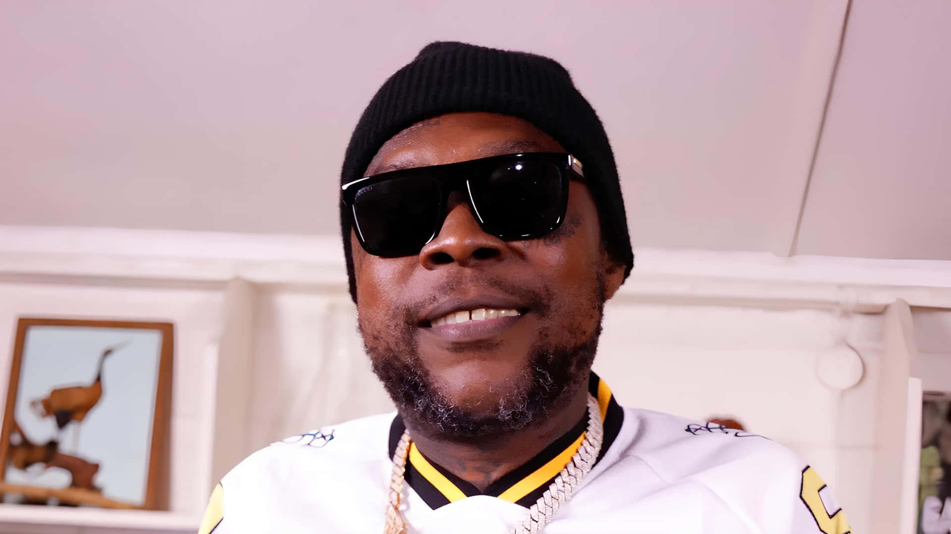 Vybz Kartel, black beanie, sunglasses, Full HD Desktop Wallpaper