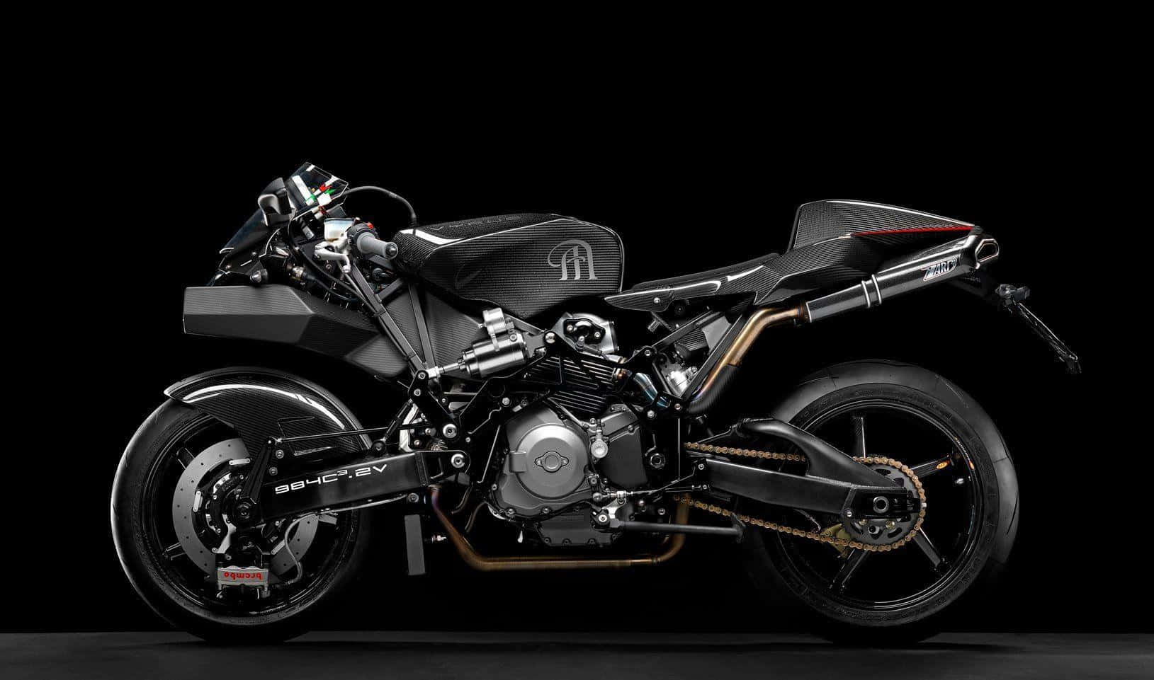 Vyrus Motorcycle, sleek modern, black motorcycle, HD Desktop Wallpaper