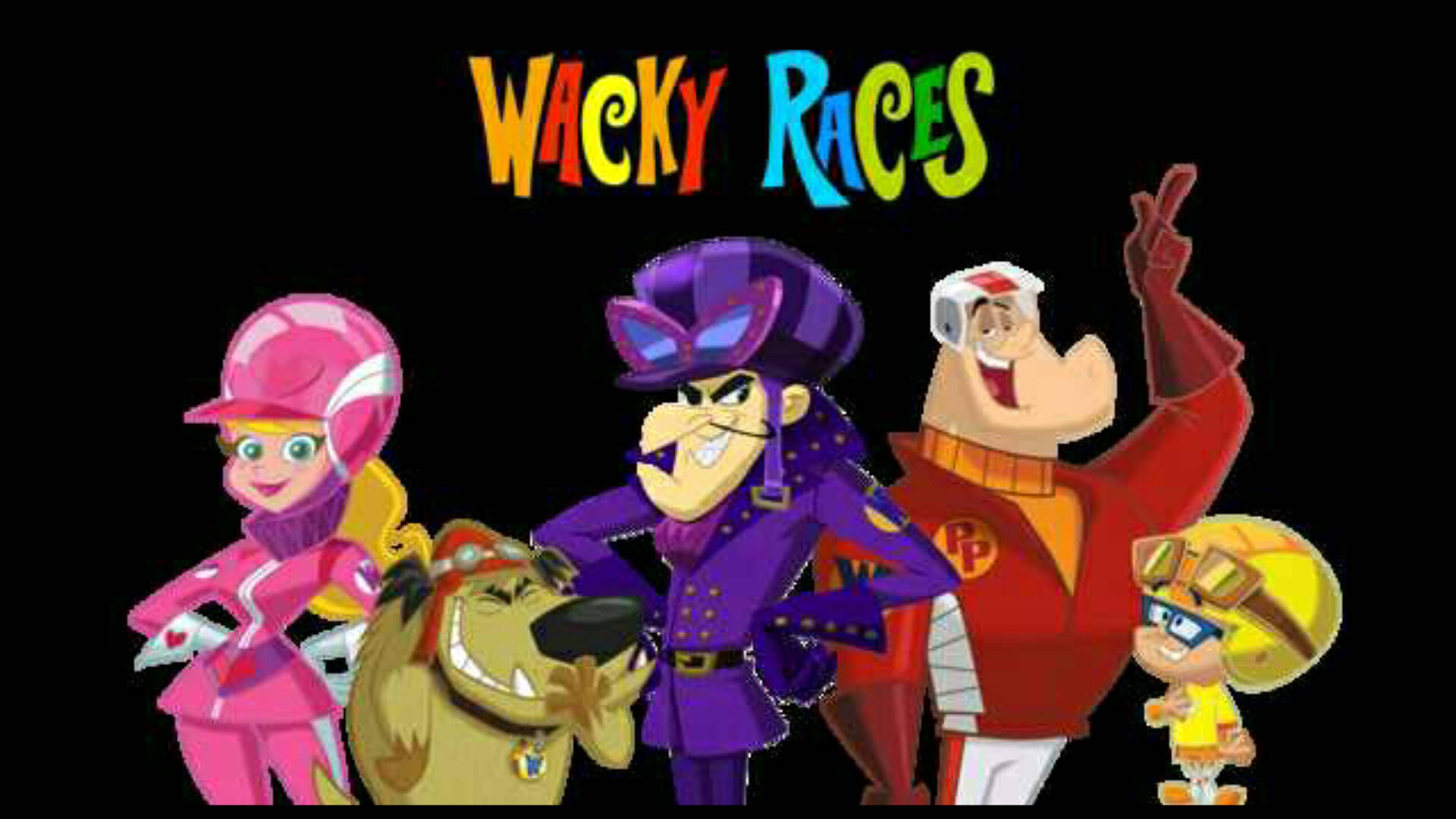 Wacky Races, lead characters, cartoon characters, Full HD Desktop Wallpaper