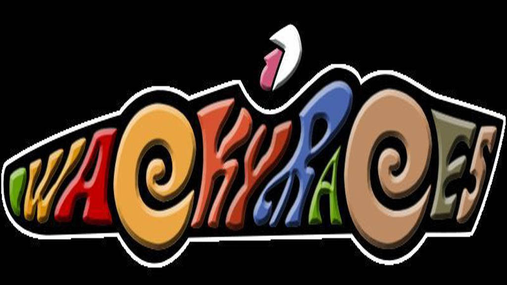 Wacky Races, cartoon logo, colorful 3D letters, SD Desktop Wallpaper