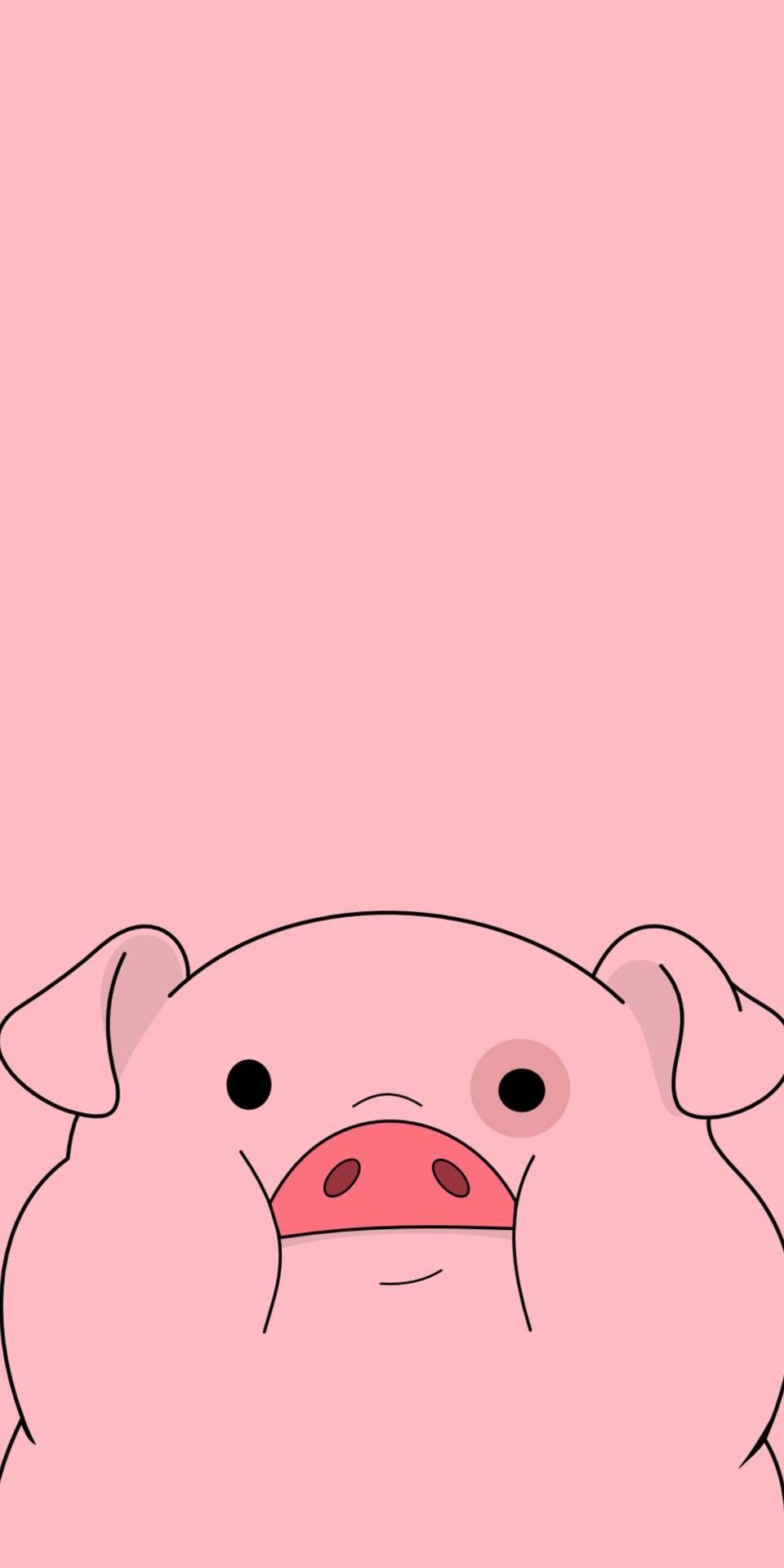 Waddles, vector art, pink snout, Full HD Phone Wallpaper