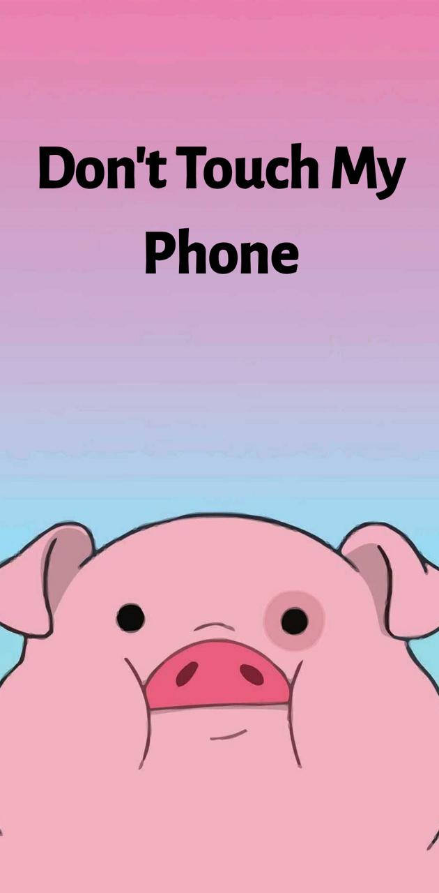 Waddles, pink cartoon pig, gradient sky background, HD Phone Wallpaper