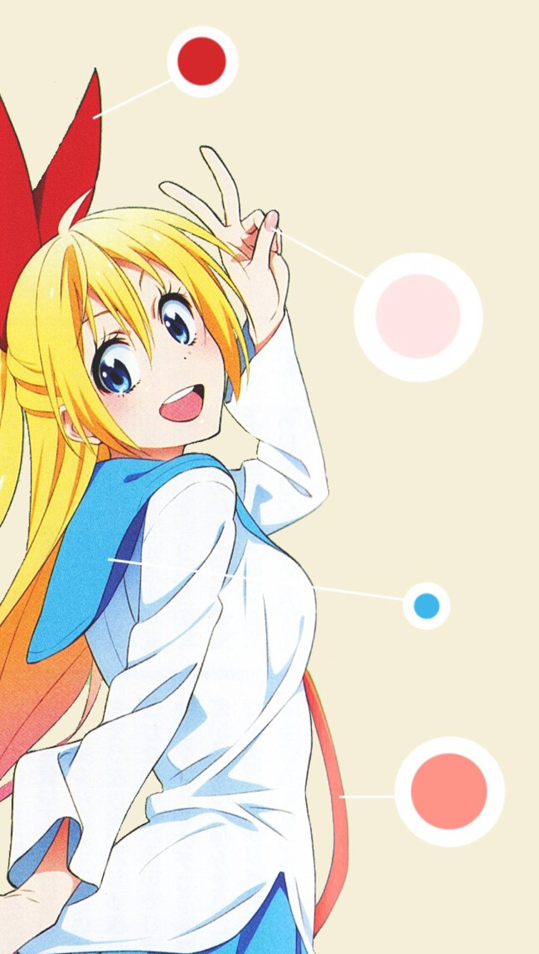 waifu, anime girl, blonde hair, Full HD Phone Wallpaper