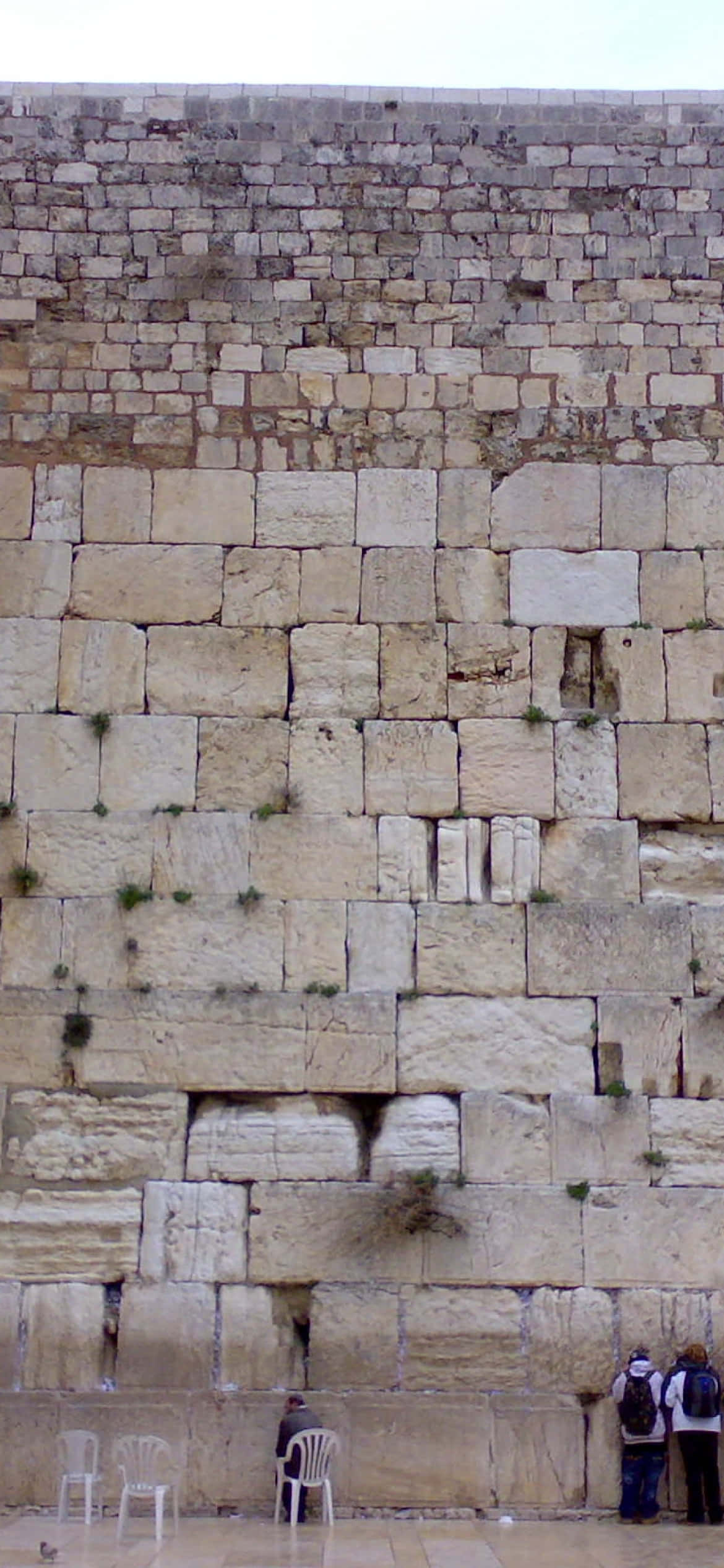 Wailing Wall, ancient stone wall, weathered blocks, Full HD Phone Wallpaper