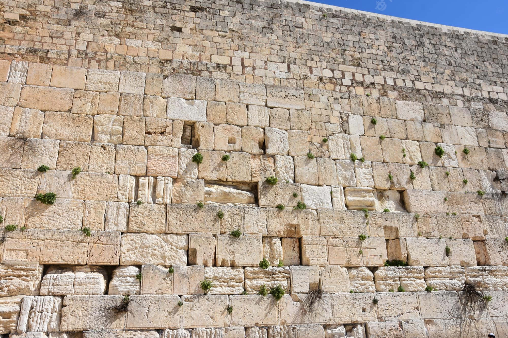 Wailing Wall, Ancient stone wall, weathered blocks, Full HD Desktop Wallpaper