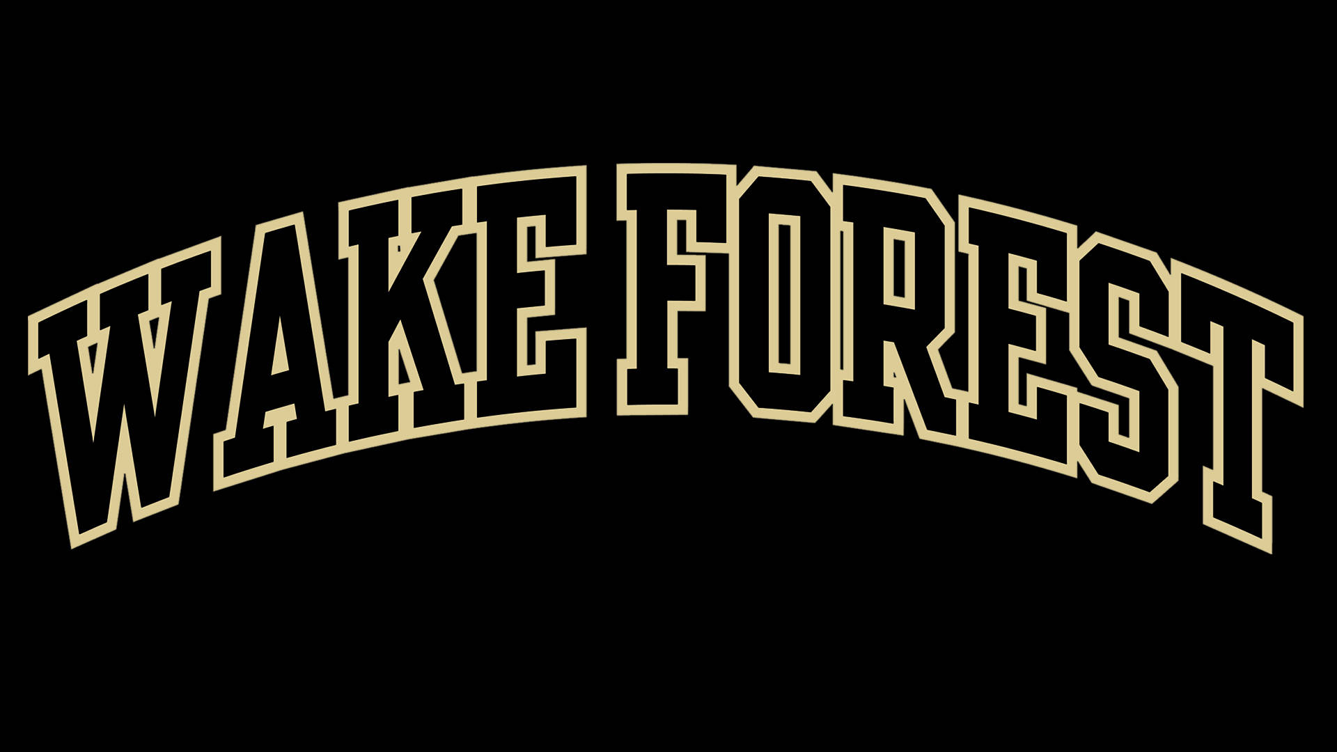 Wake Forest University, gold, arched text, Full HD Desktop Wallpaper