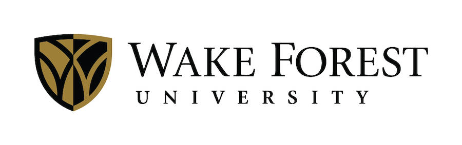 Wake Forest University, gold and black shield emblem, bold serif text, SD Desktop Wallpaper
