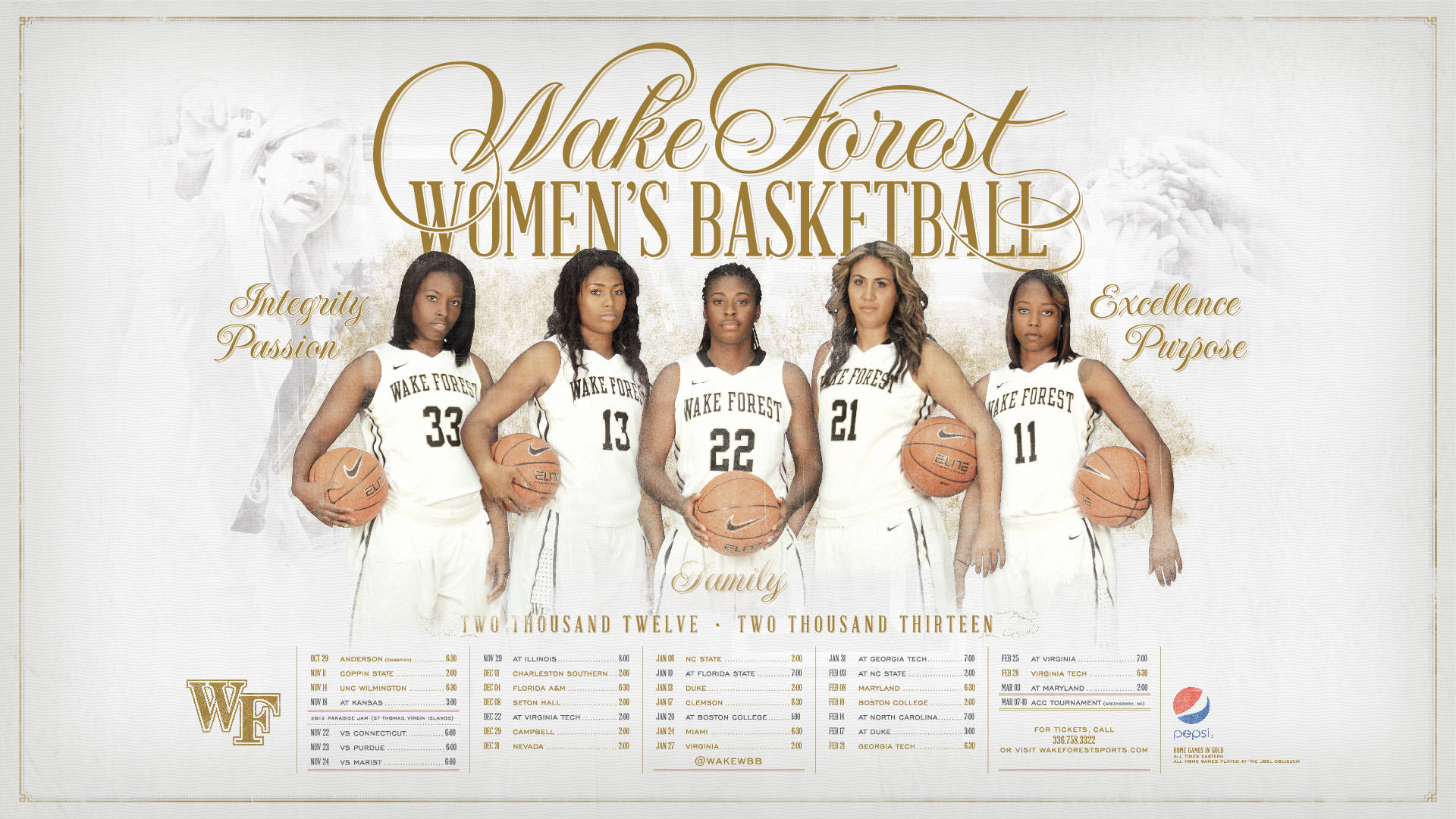 Wake Forest University, women's basketball, white uniforms, Full HD Desktop Wallpaper