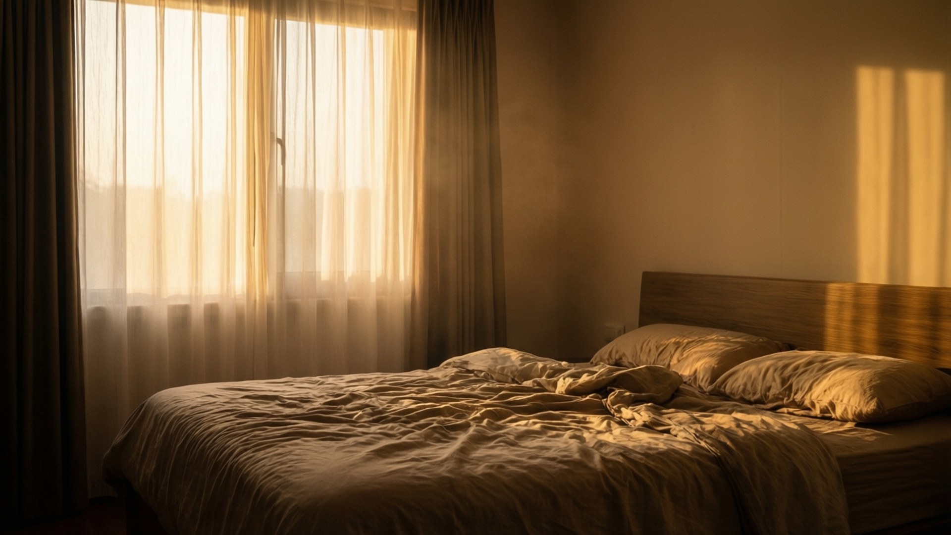 golden morning, bedroom, sunrise, Full HD Desktop Wallpaper