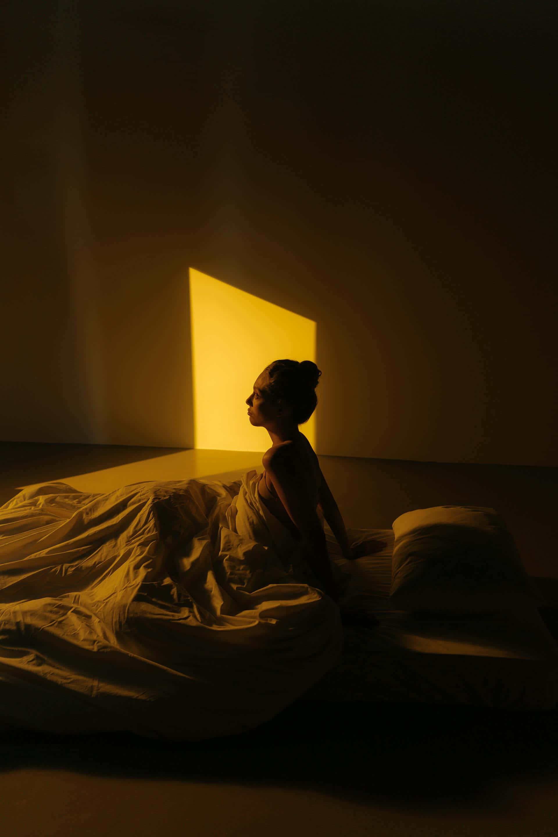 morning light, golden light, square window, 2K Phone Wallpaper