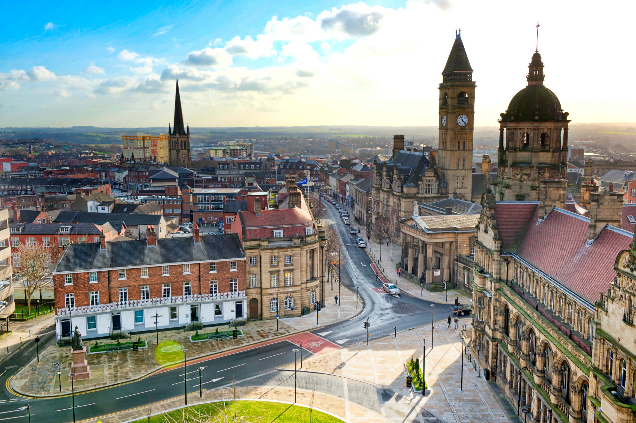Wakefield, United Kingdom, golden hour, Full HD Desktop Wallpaper