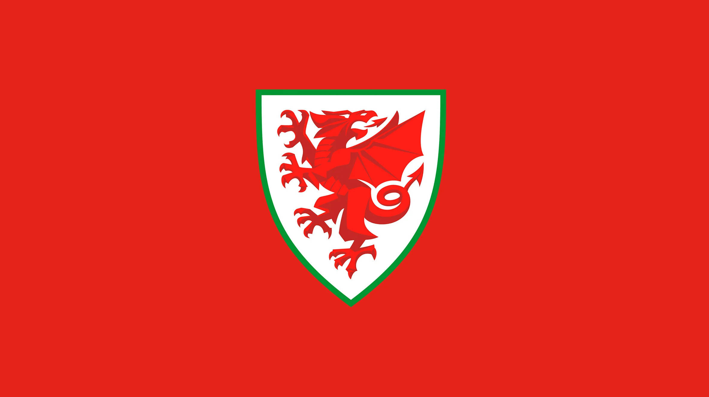 Wales National Football Team, red dragon, white shield, Full HD Desktop Wallpaper