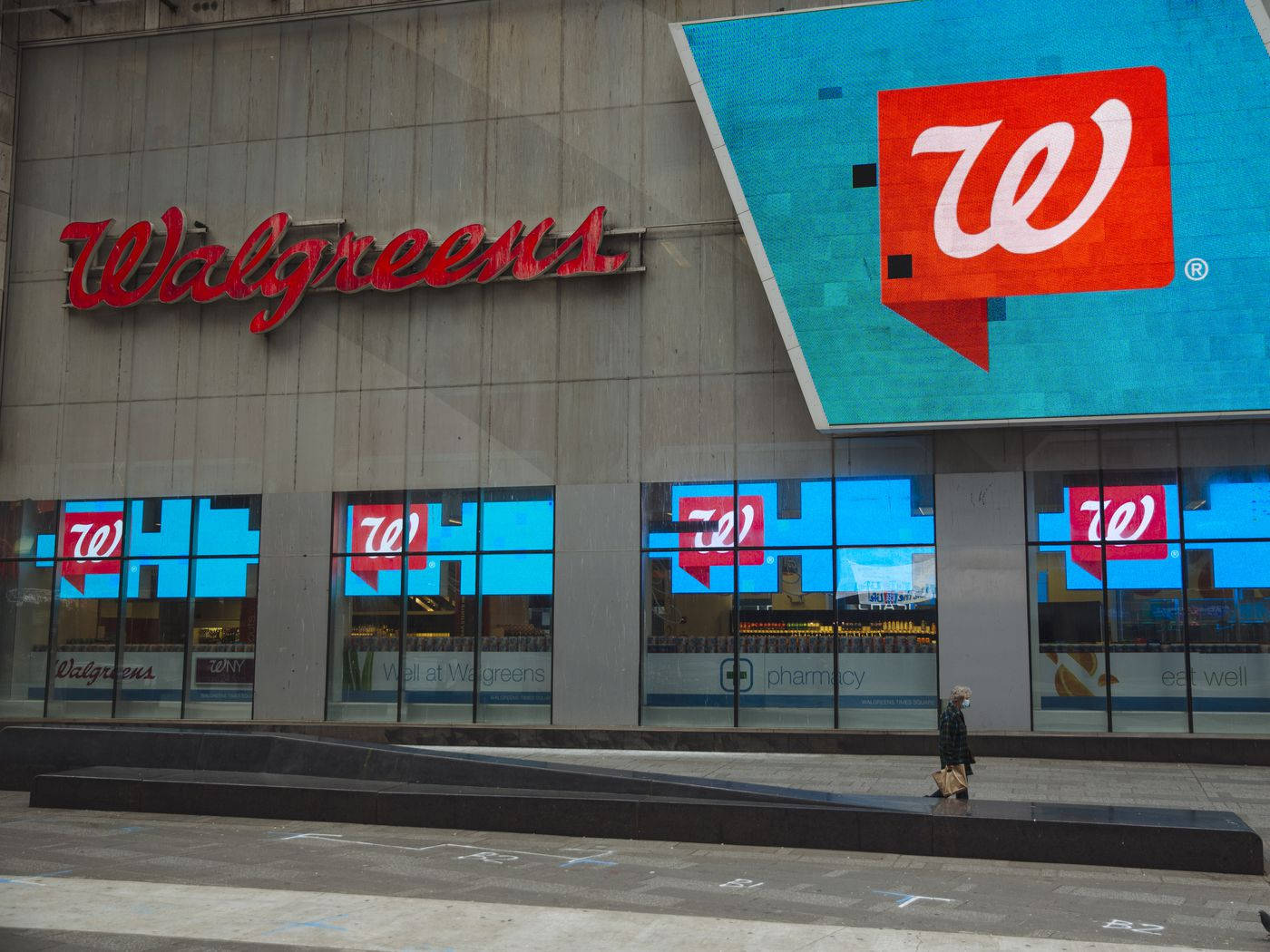 Walgreens, red signage, blue-tinted windows, HD Desktop Wallpaper