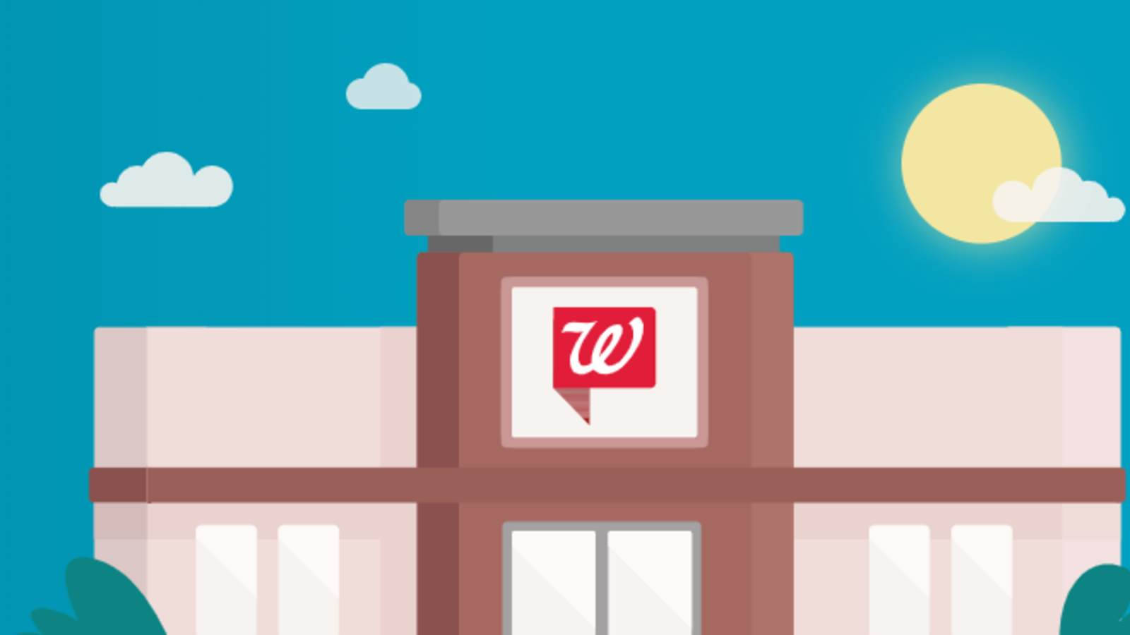 Walgreens, modern Walgreens store facade, bright sunny sky, HD Desktop Wallpaper