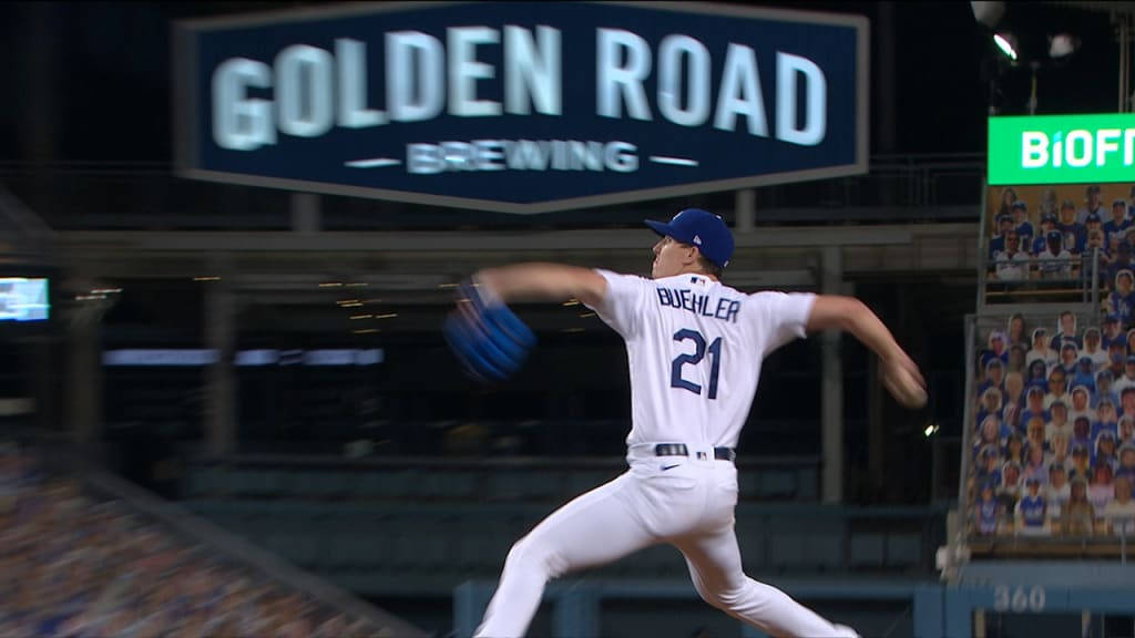 Walker Buehler, white uniform, number 21, SD Desktop Wallpaper