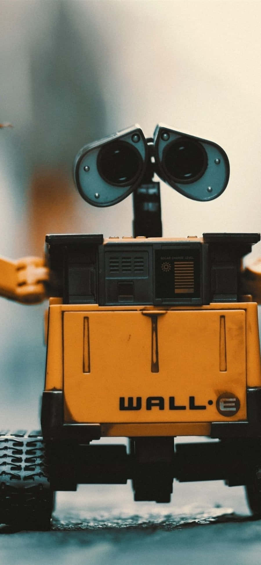 WALL-E, yellow, binocular eyes, Full HD Phone Wallpaper