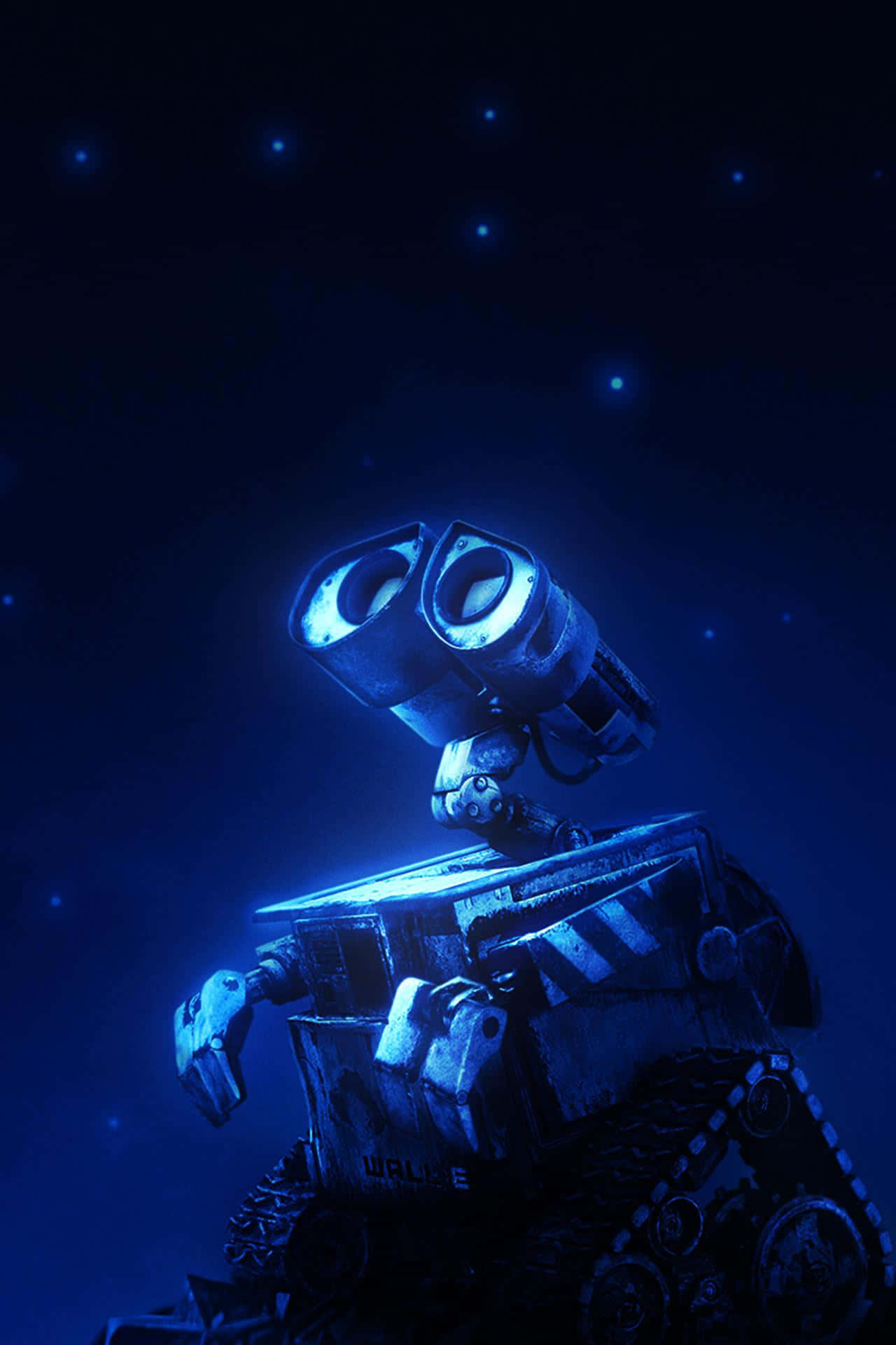 Wall E, iPhone, Night Sky, Full HD Phone Wallpaper