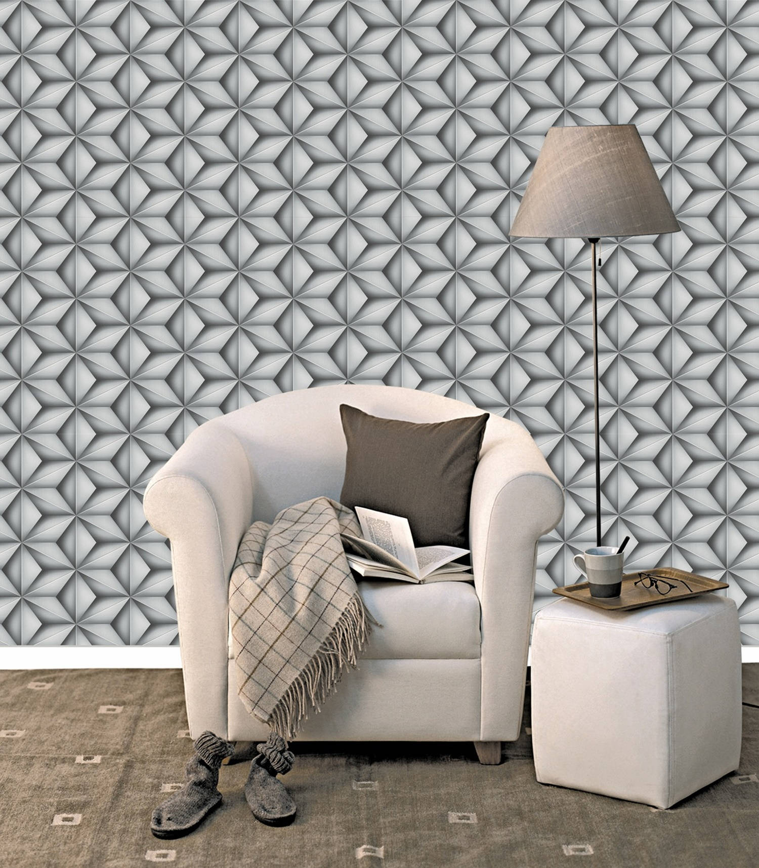 contemporary modern, 3d triangle geometric wall, textured gray geometric wallpaper, HD Phone Wallpaper