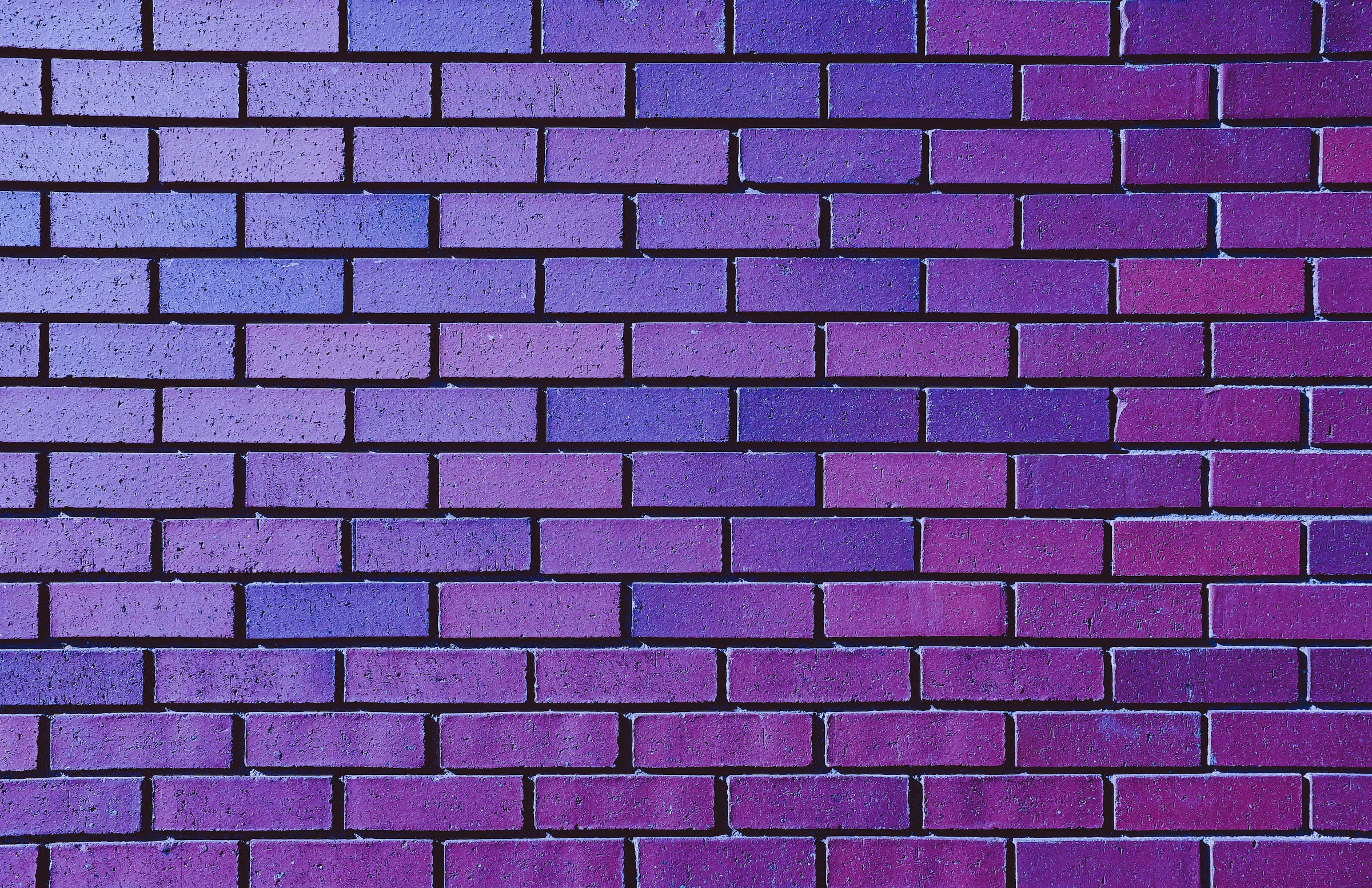 neon purple, brick wall, gradient, Full HD Desktop Wallpaper