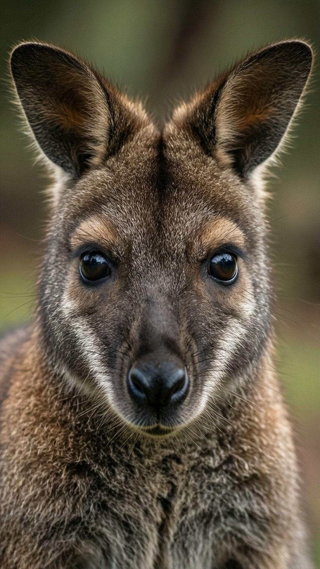Wallaby, close-up, big eyes, Full HD Phone Wallpaper