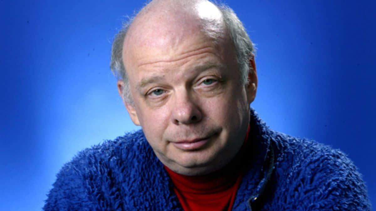 Wallace Shawn, blue eyes, fuzzy blue sweater, SD Desktop Wallpaper