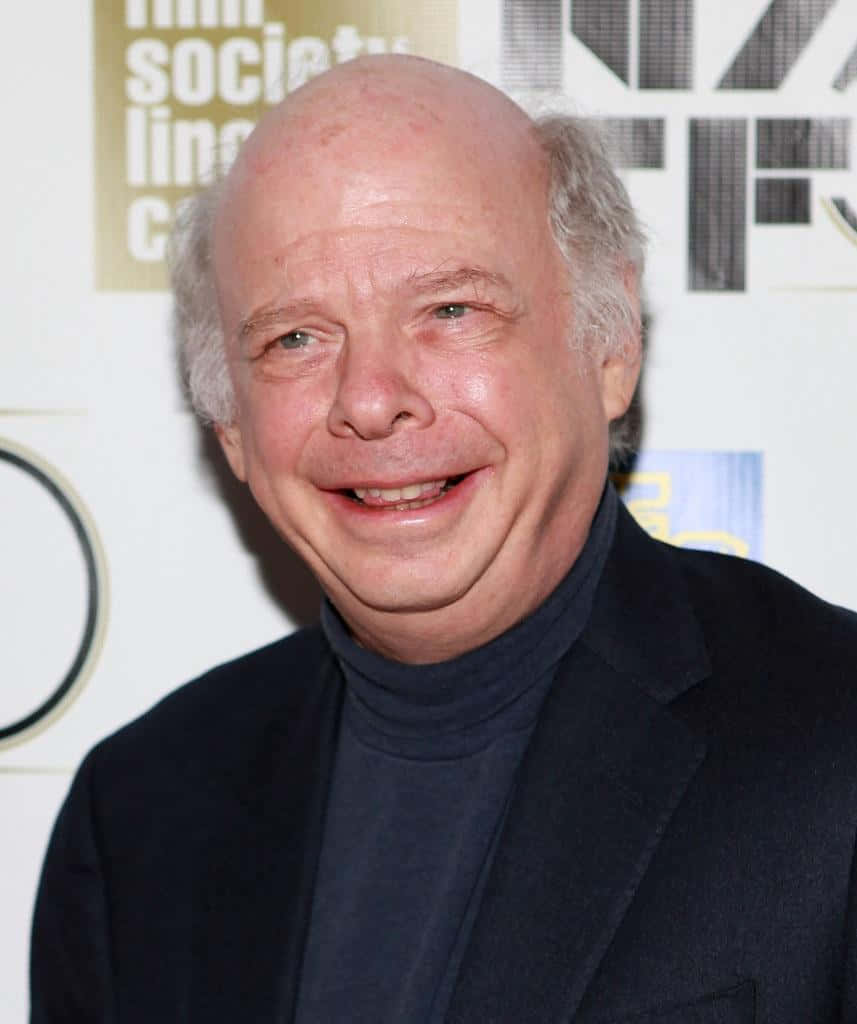 Wallace Shawn, dark turtleneck, blazer, SD Phone Wallpaper