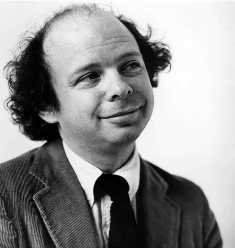 Wallace Shawn, black and white portrait, curly hair, SD Phone Wallpaper