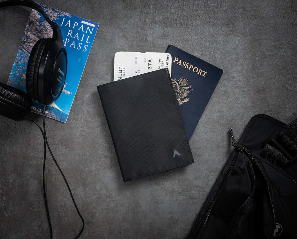 passport, boarding pass, wallet, SD Desktop Wallpaper