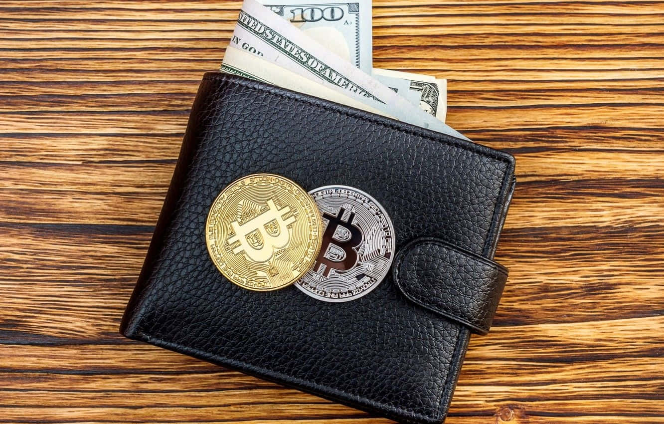 black leather wallet, wood, cash, HD Desktop Wallpaper
