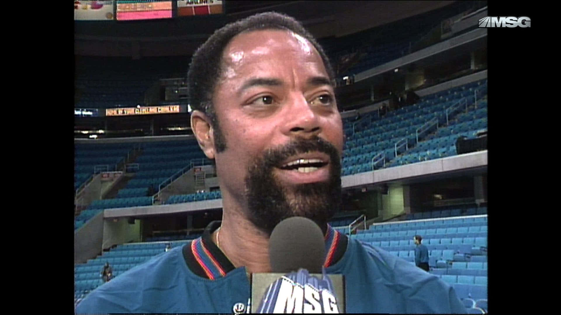 Walt Frazier, basketball court, interview, Full HD Desktop Wallpaper